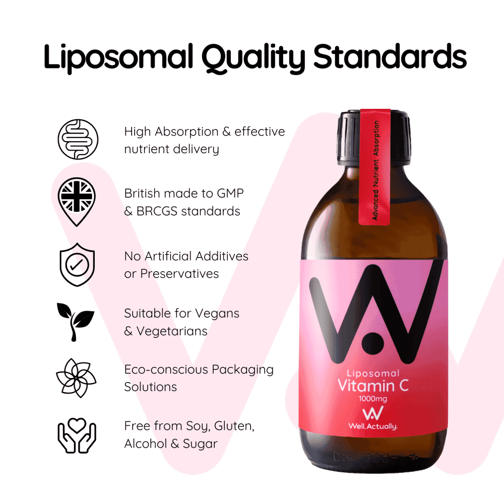 Liposomal Vitamin C 1000mg Strawberry & Lychee Flavour 250ml
