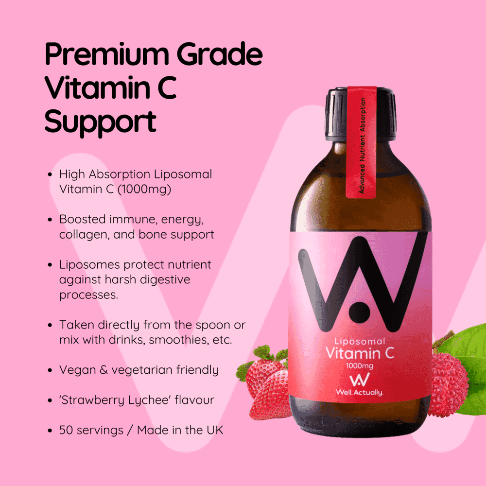 Liposomal Vitamin C 1000mg Strawberry & Lychee Flavour 250ml
