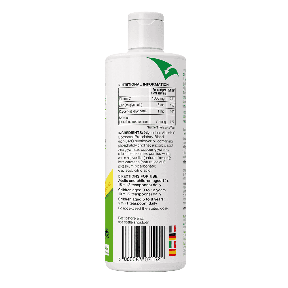 Liposomal Vitamin C 1000mg & Zinc 450ml