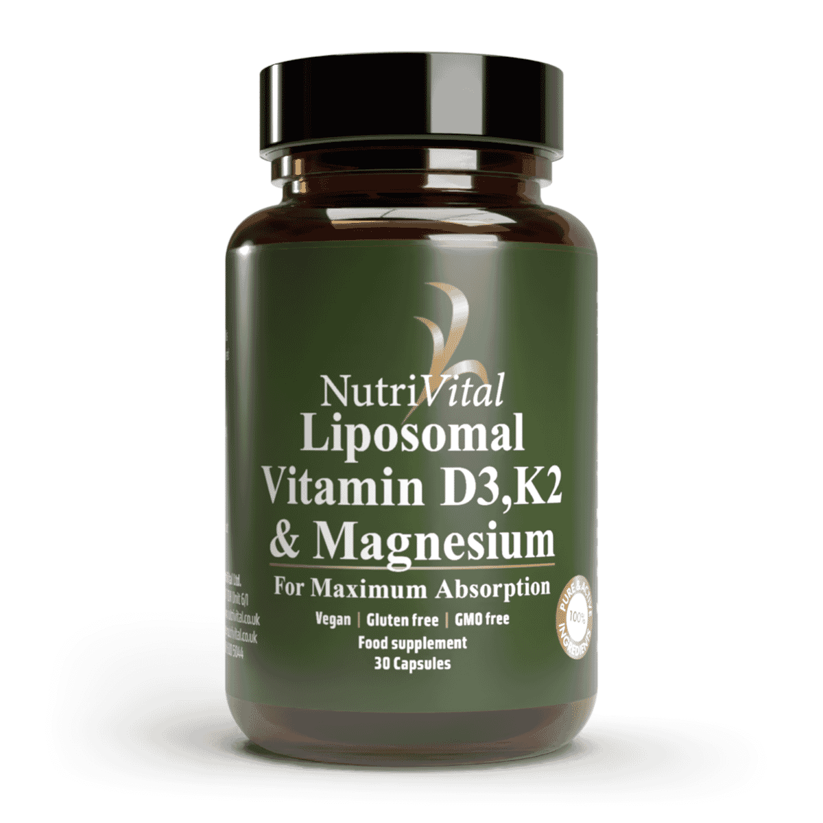 Liposomal Vitamin D3, K2 & Magnesium 30s