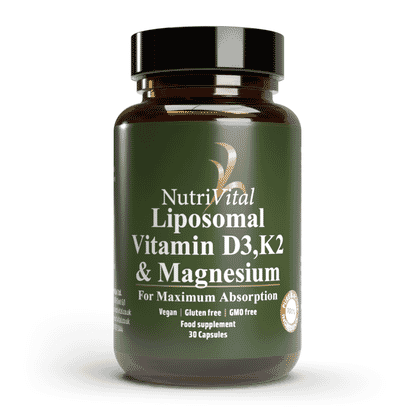 Liposomal Vitamin D3, K2 & Magnesium 30s