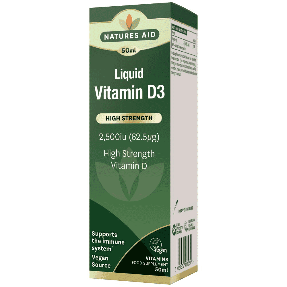 Liquid Vitamin D3 (High Strength) 2,500iu 50ml