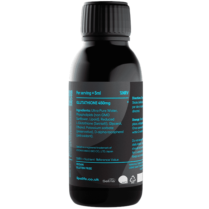 LLG2 Glutathione Unflavoured 150ml (Liposomal)