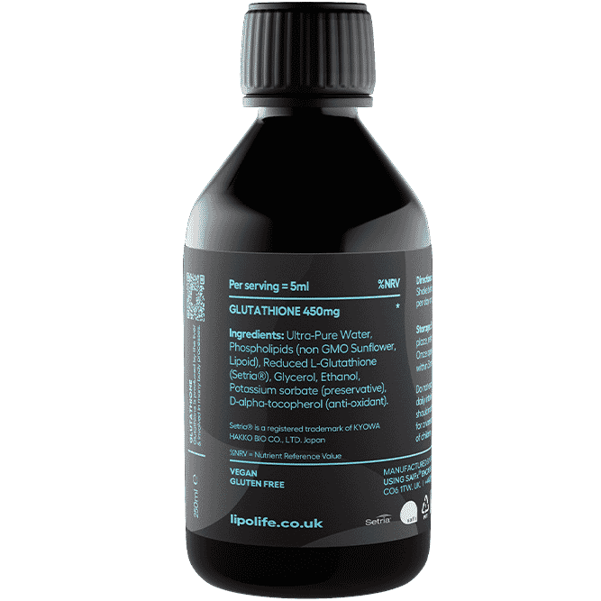 LLG4 Glutathione Unflavoured 240ml (Liposomal)