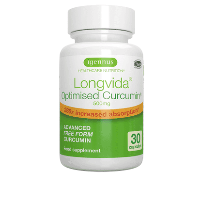 Longvida Optimised Curcumin 500mg 30s