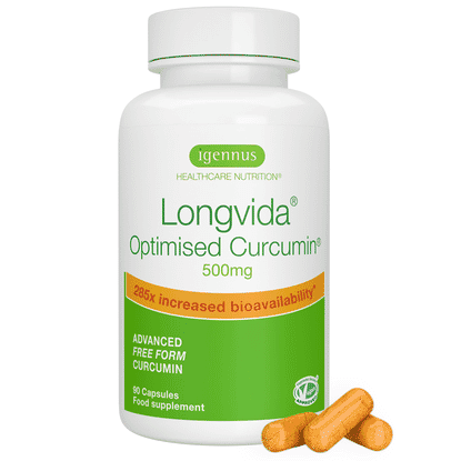 Longvida Optimised Curcumin 500mg 90s