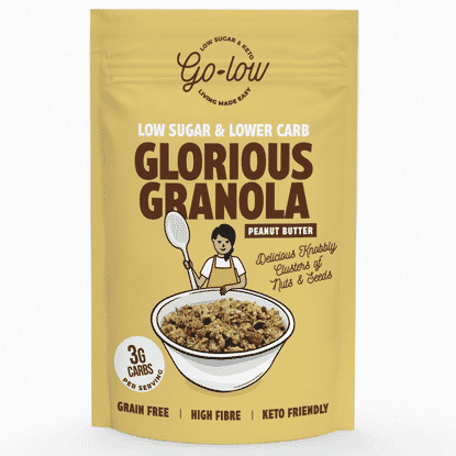 Low Sugar & Lower Carb Glorious Granola Peanut Butter