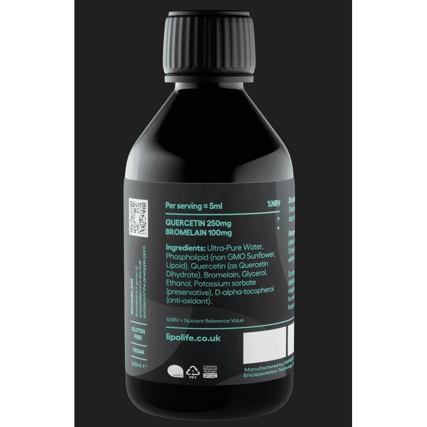 LQB1 Quercetin & Bromelain Unflavoured 240ml (Liposomal)