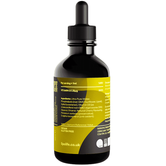 LVD2 Vitamin D3 Cherry Flavour 60ml (Liposomal)
