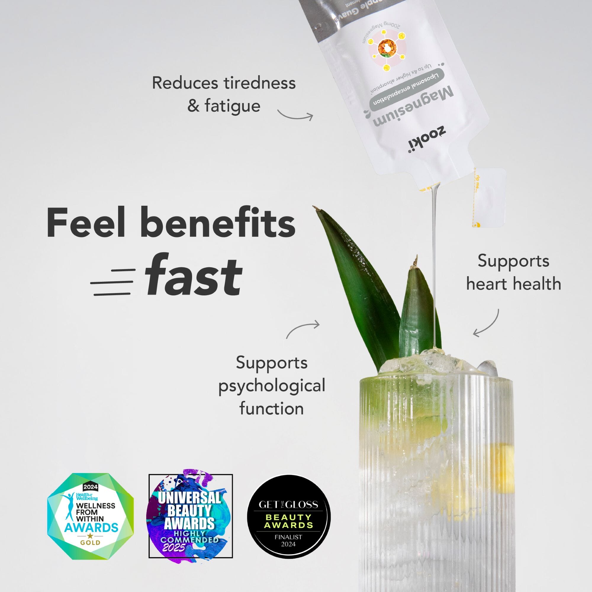 Magnesium Bisglycinate 2000mg Liquid Sachets Pineapple Flavour 30x17ml CASE