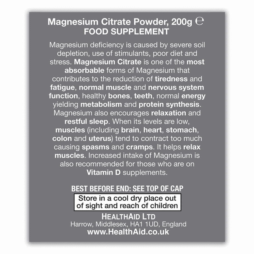Magnesium Citrate 200g