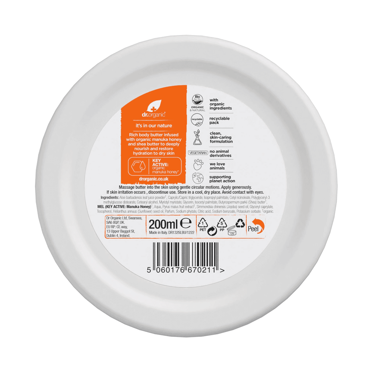 Manuka Honey Body Butter 200ml