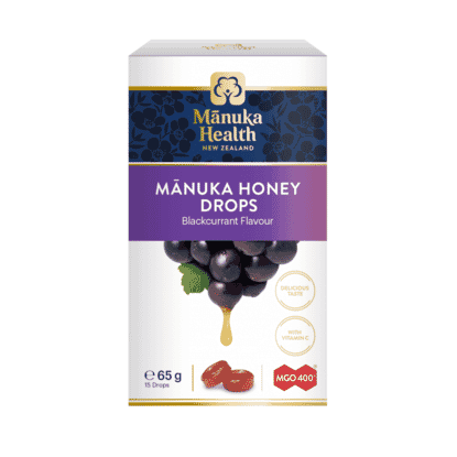Manuka Honey Drops Blackcurrant Flavour MGO 400+ 65g 15s