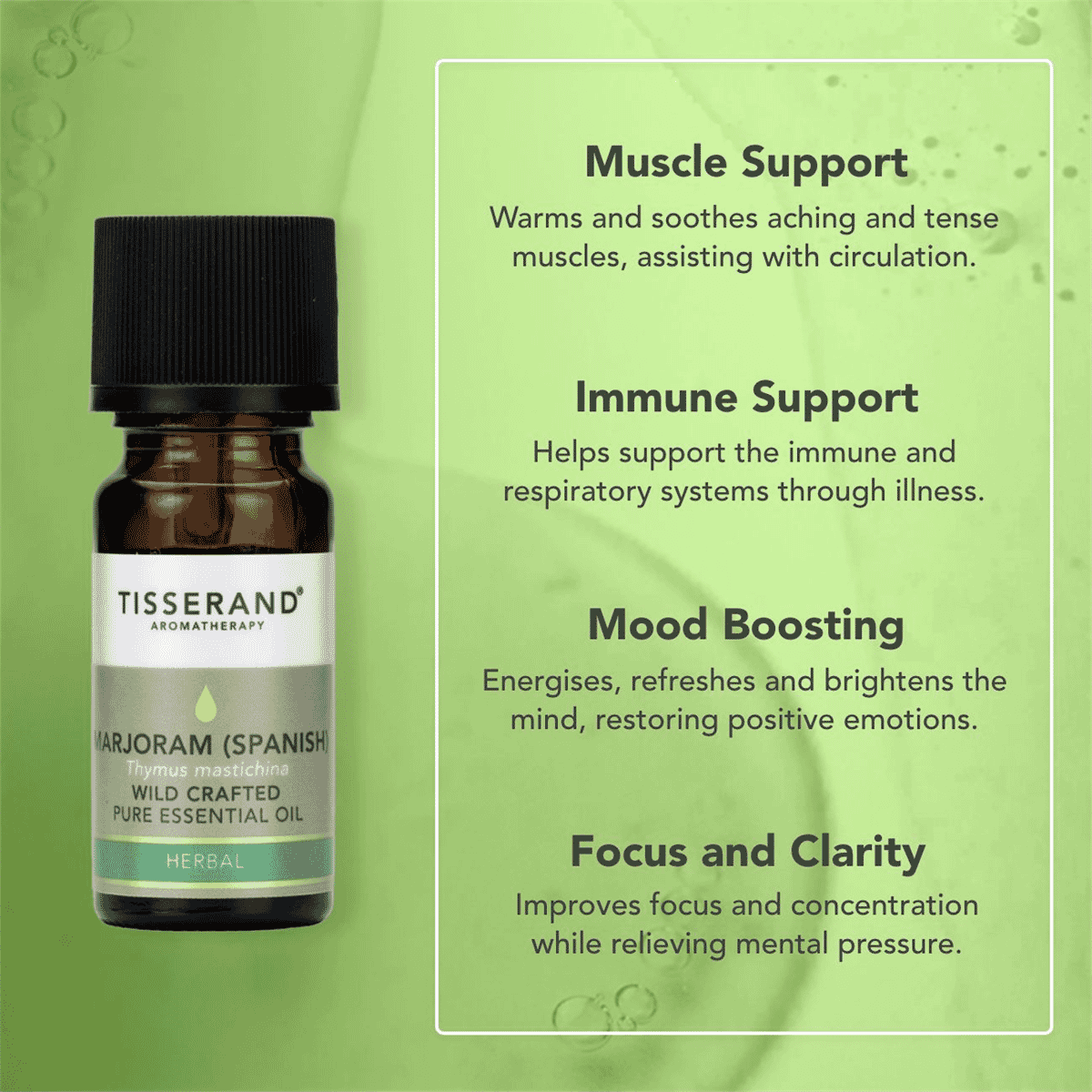 Marjoram (Spanish) Wild Crafted Pure Essential Oil 9ml