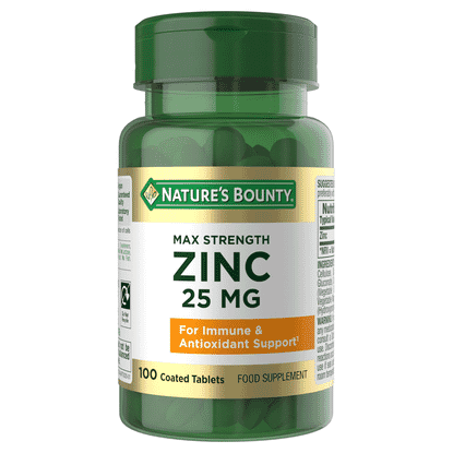 Max Strength Zinc 25mg 100s