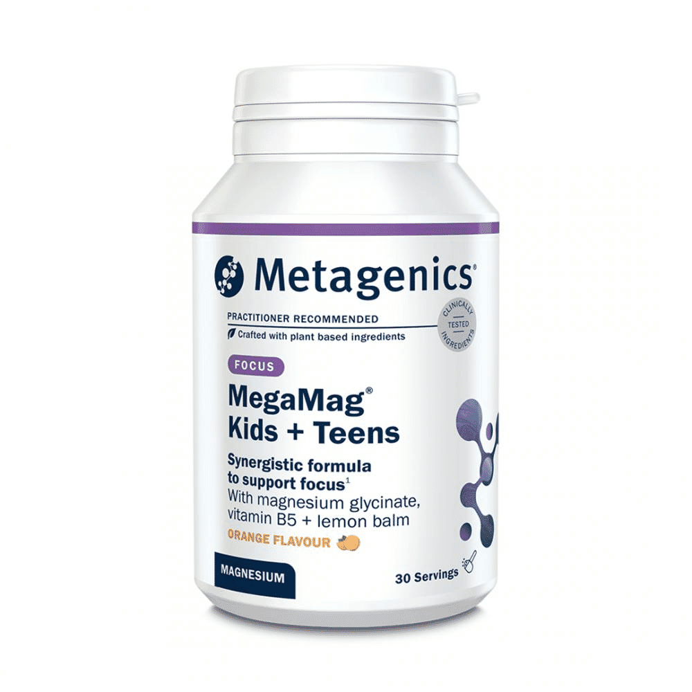 MegaMag Kids + Teens Orange Flavour 30 Servings (Formerly Nutri Adv. NUT-3373)