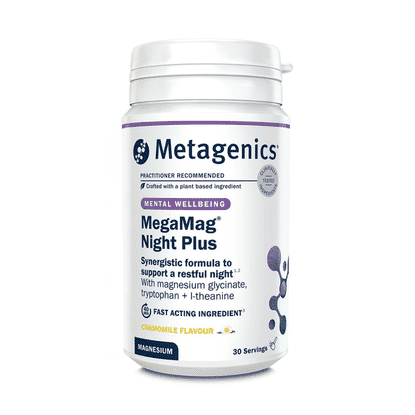 MegaMag Night Plus Chamomile Flavour 30 Servings (Formerly Nutri Adv. MegaMag Night Formula NUT-3361)