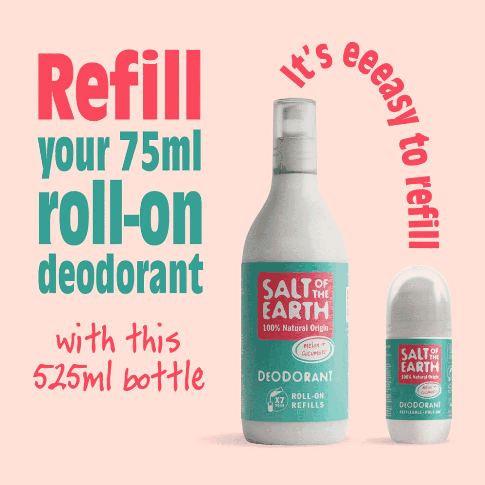 Melon & Cucumber Deodorant Roll-On Refill 525ml