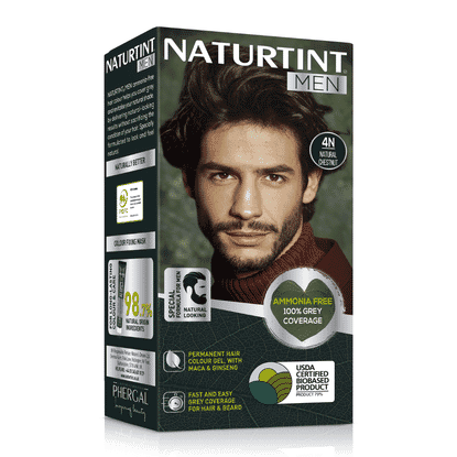 MEN 4N Natural Chestnut Permanent Hair Colour Gel