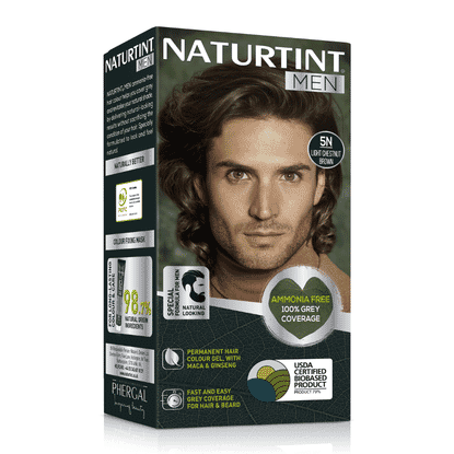 MEN 5N Light Chestnut Brown Permanent Hair Colour Gel