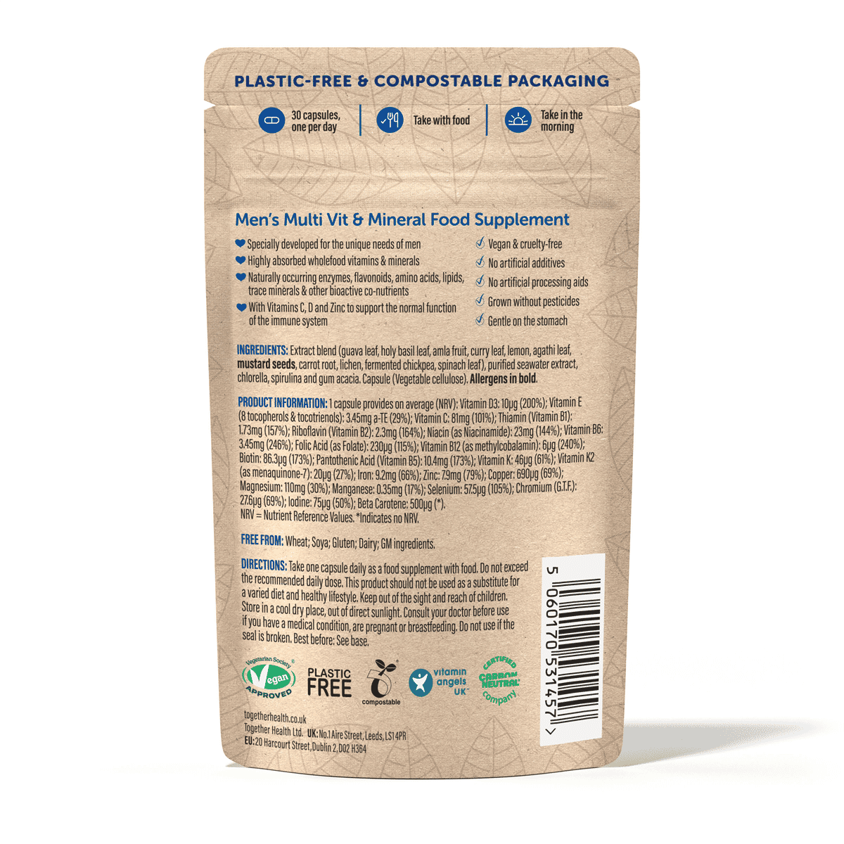 Men's Multi Wholefood Multivitamin 30s