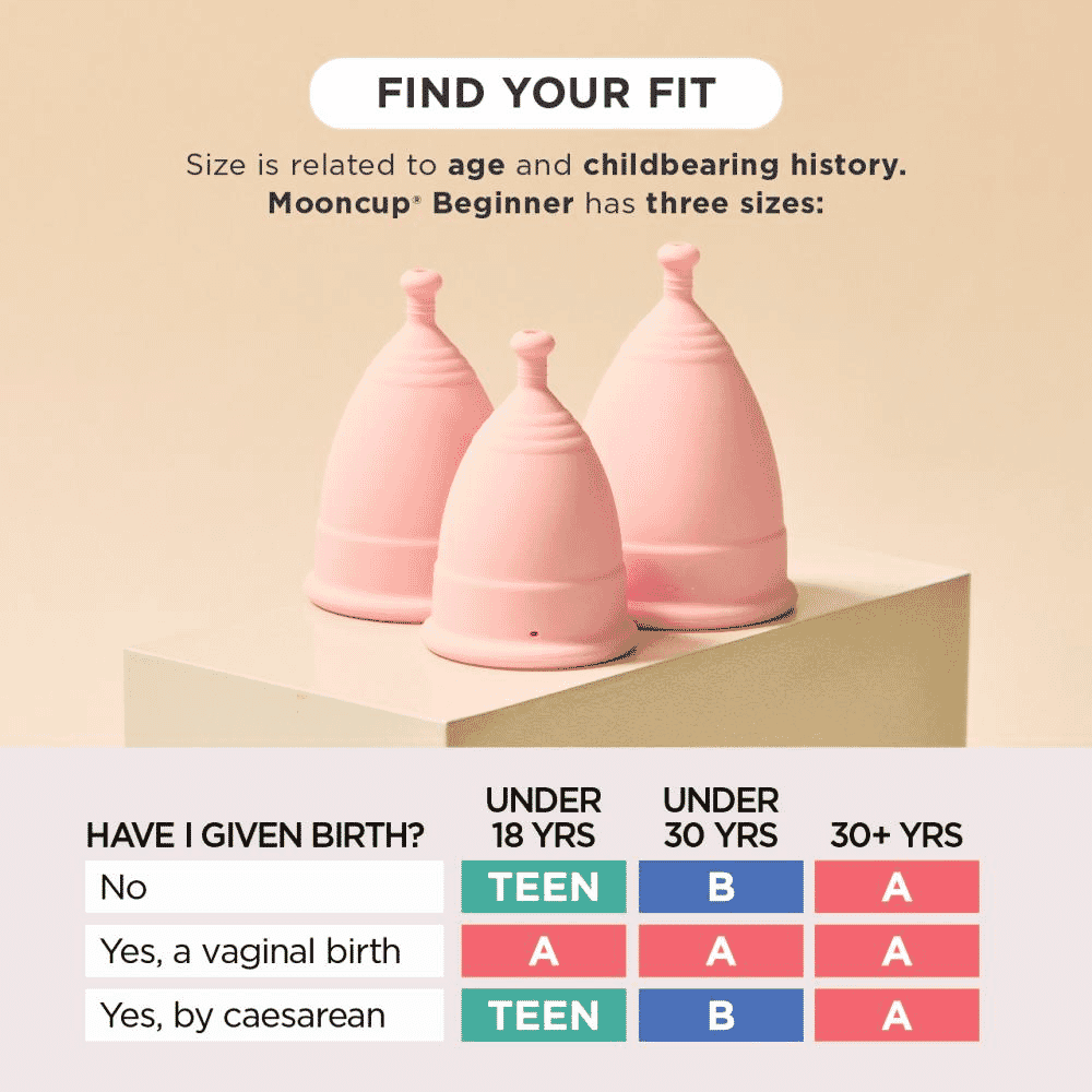 Menstrual Cup Beginner Size Teen x 1