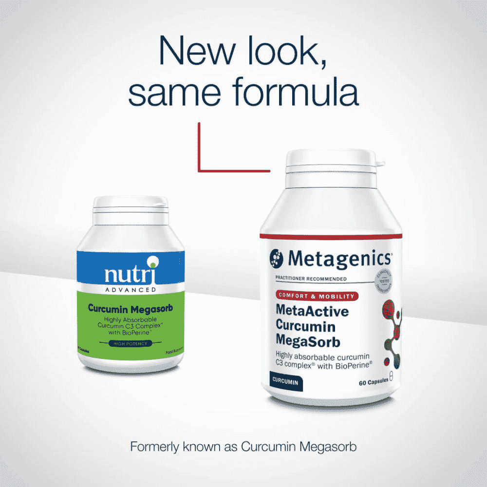 MetaActive Curcumin Megasorb 60s