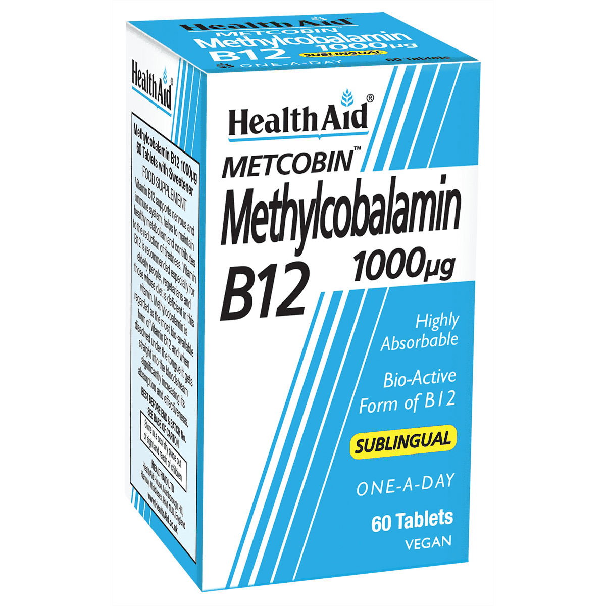 Metcobin Methylcobalamin B12 1000mcg 60s