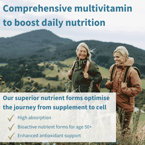 Methylated Multivitamin & Mineral for Woman 50+ 60s