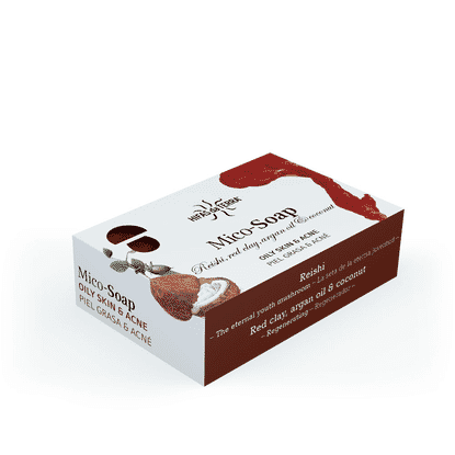 Mico-Soap: Reishi, Red Clay, Argan Oil & Coconut 150g