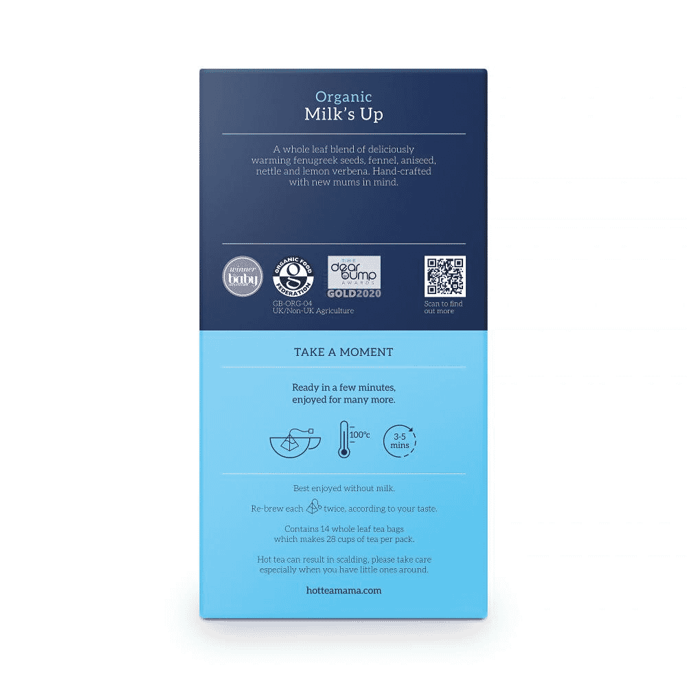 Milk's Up Organic Herbal Infusion 28 Cups (x14 Teabags)