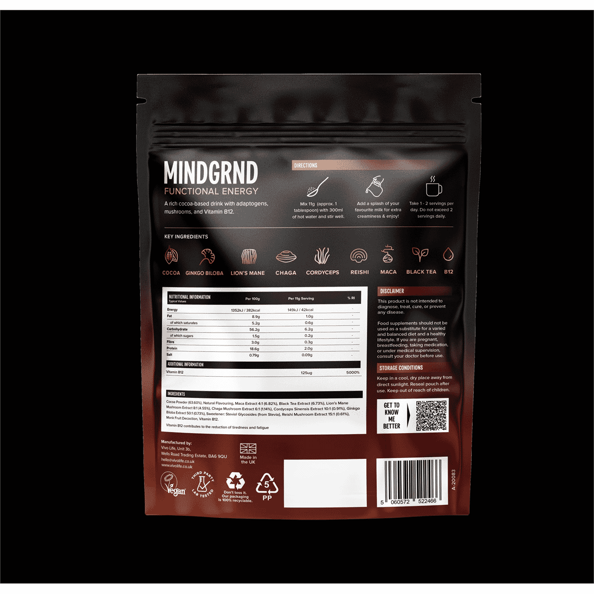 MINDGRND Functional Energy 154g