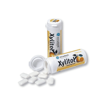 Miradent Xylitol Gum Fresh Fruits 30's x 12 CASE
