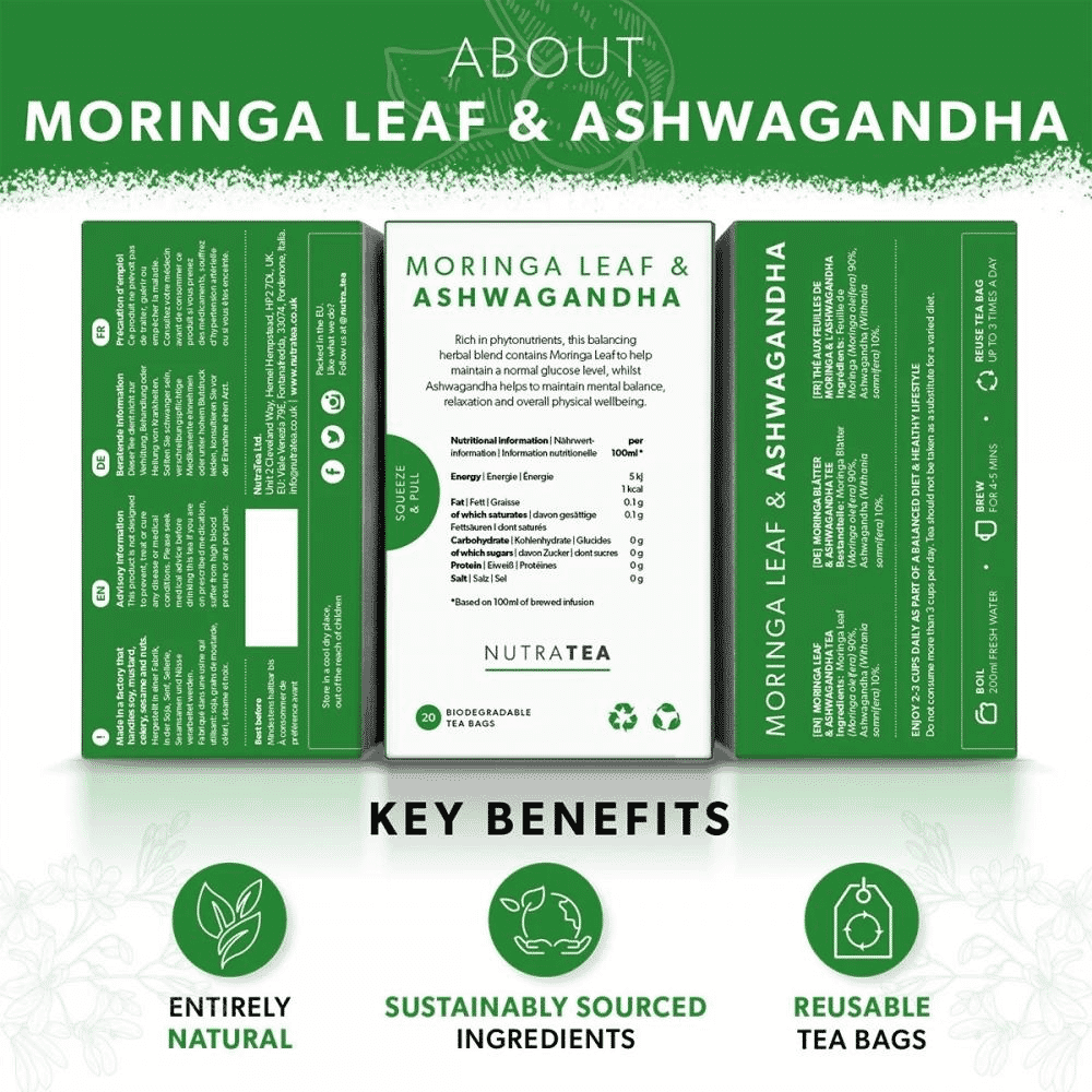 Moringa Leaf & Ashwagandha 20s