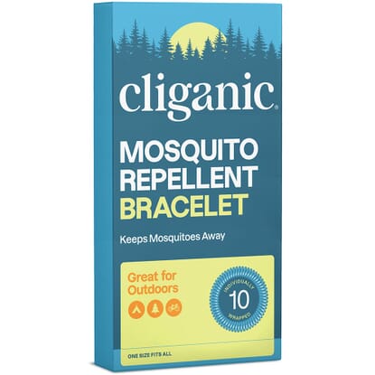 Cliganic Repellent Bands, 10 Individual EVA Bracelets