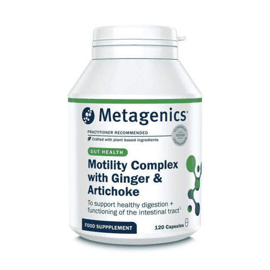 The Natural Dispensary. Motility Complex with Ginger + Artichoke 120s