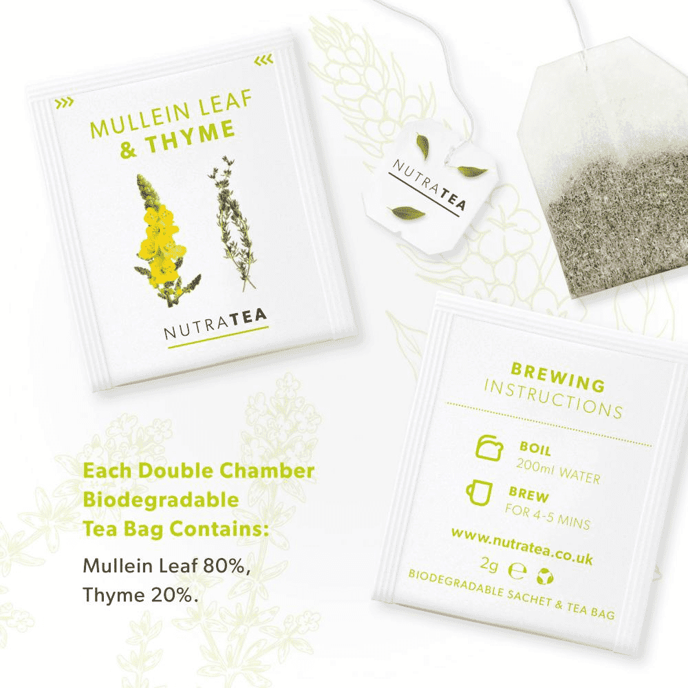 Mullein Leaf & Thyme Tea Bags 20 Tea Bags