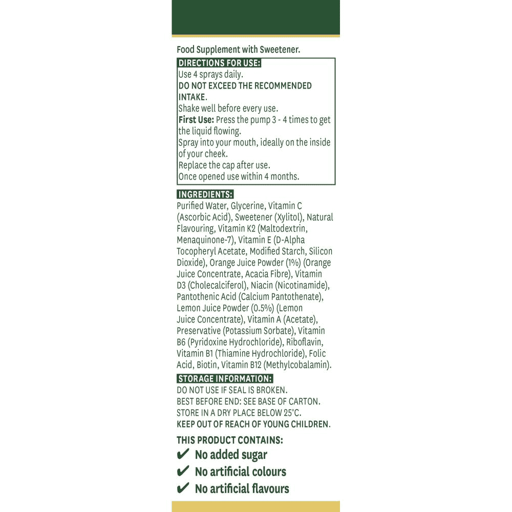 Multi-Vitamin Oral Spray Orange & Lemon Flavour 30ml