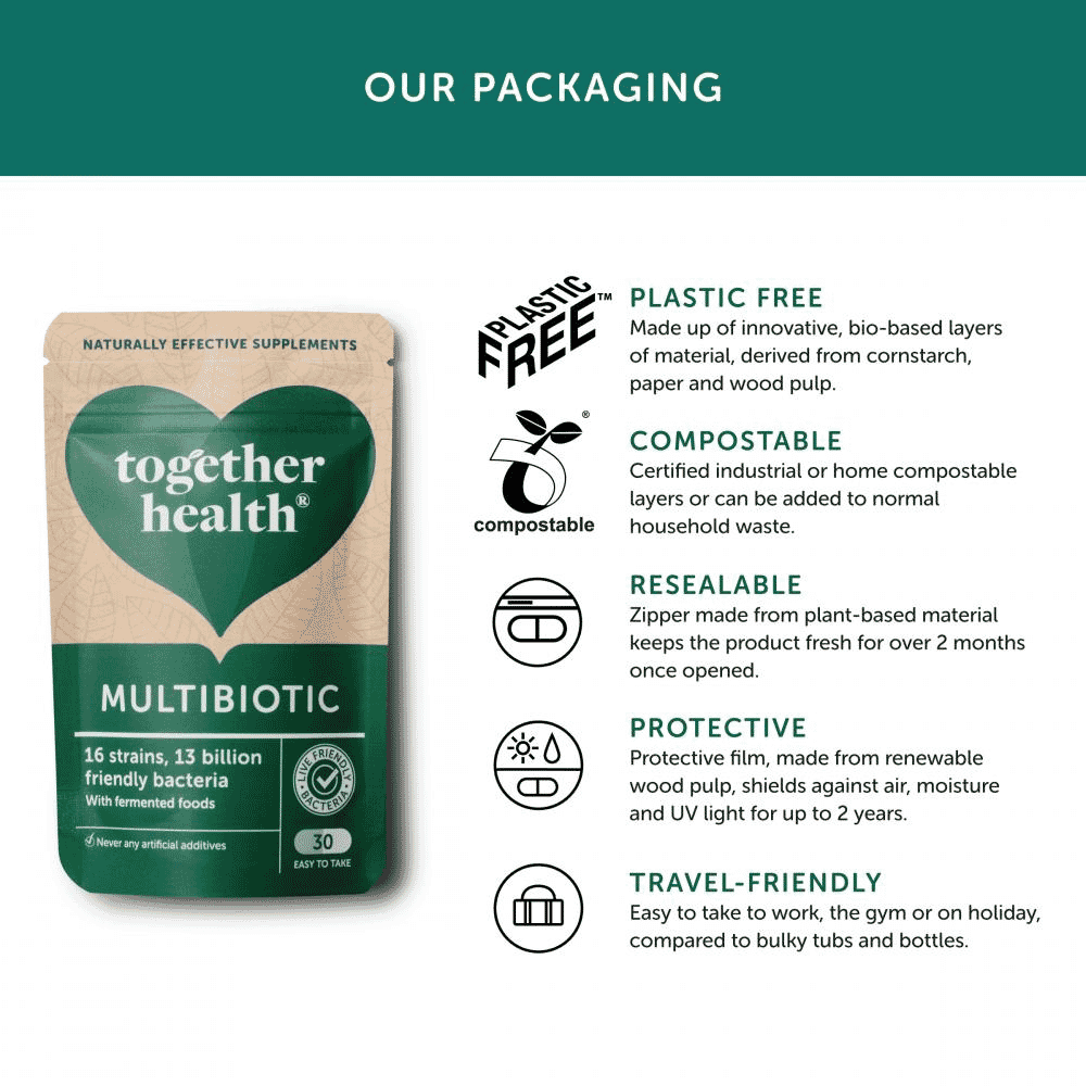 MultiBiotic 16 Strains, 13 Billion Friendly Bacteria 30s