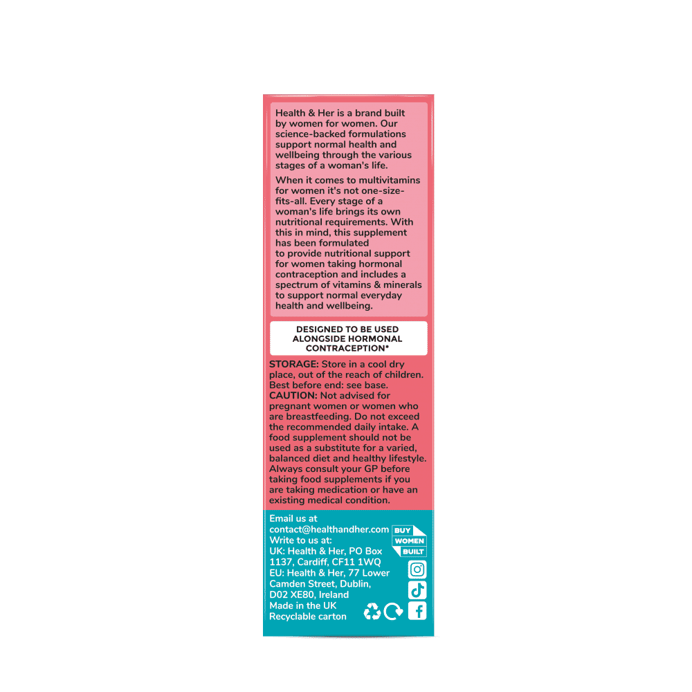 Multivitamin for Women Taking Hormonal Contraception 60s