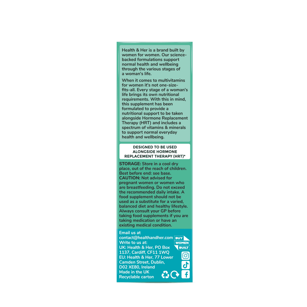 Multivitamin for Women Taking HRT 60s
