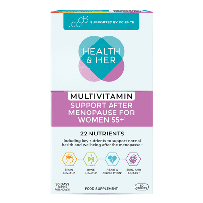 Multivitamin Support After Menopause for Women 55+ 60s