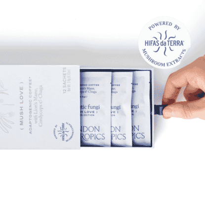 Fantastic Fungi (Mush Love) Adaptogenic Coffee with Lion's Mane, Cordyceps & Chaga 12 Sachets