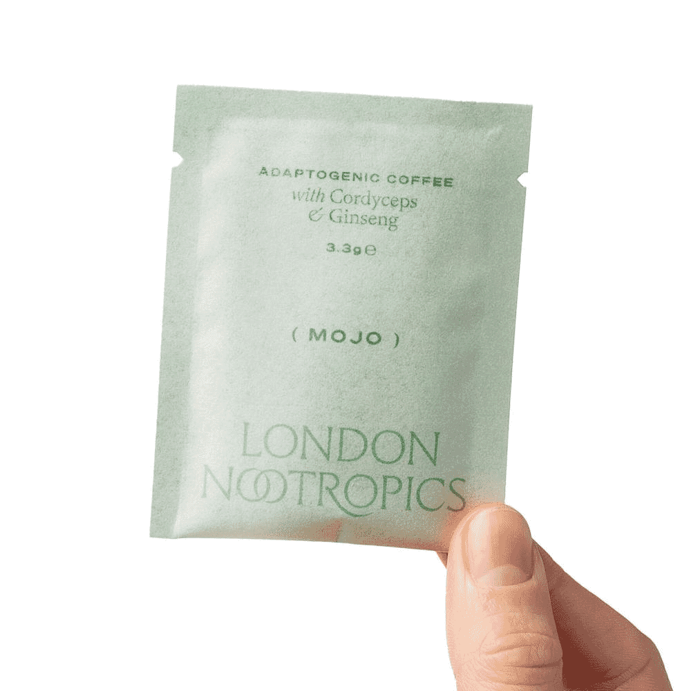 Mushroom Coffee Box Adaptogenic Coffee Flow + Mojo 12 Sachets (BEIGE)