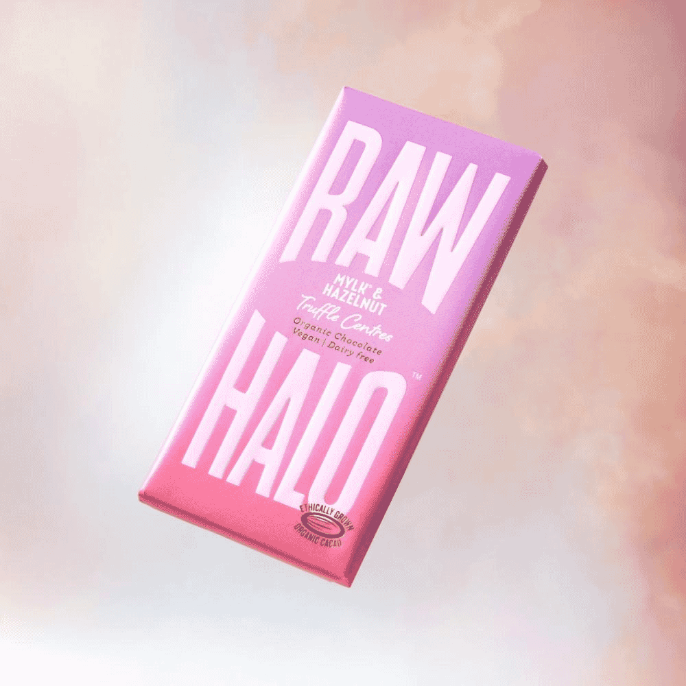 Mylk & Hazelnut Truffle Centres Organic Chocolate Vegan 90g