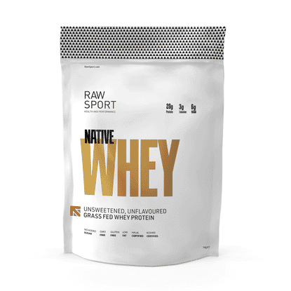 Native Whey Unsweetened Unflavoured Grass Fed Whey Protein 1kg