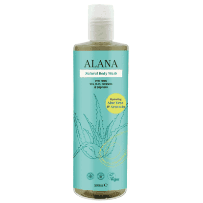 Natural Body Wash Hydrating Aloe Vera & Avocado 500ml