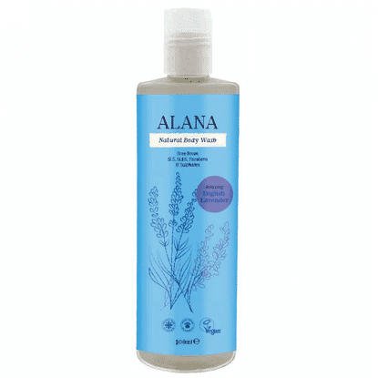 Natural Body Wash Relaxing English Lavender 100ml (Travel Size)