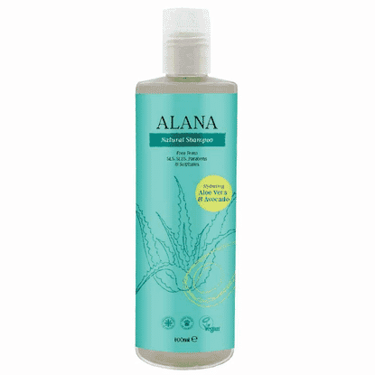 Natural Shampoo Hydrating Aloe Vera & Avocado 100ml (Travel Size)