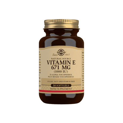 Natural Source Vitamin E 671mg (1000iu) 50 Softgels